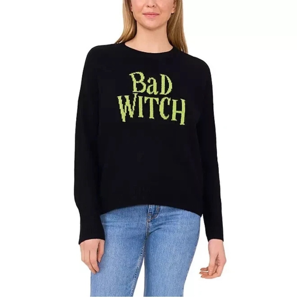 NWT Vince Camuto Black 'Bad Witch' Sweater  Large